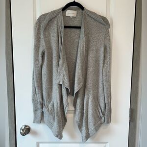 Brochu Walker Cardigan Women’s 100% Cashmere Waterfall Open Sweater Luxury